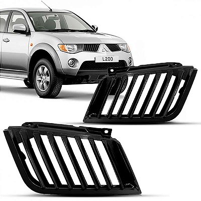 Grade do radiador triton mitsubishi de 2007 a 2010 preta par