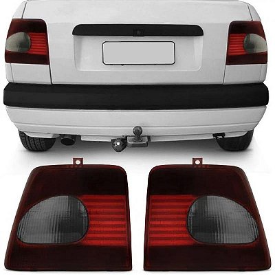 Lente de lanterna tempra fiat de 1996 a 1998 traseira lado esquerdo fumê tipo pingo
