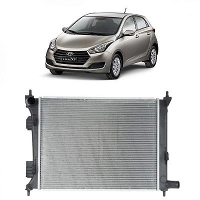 Radiador hb20 e hb20s hyundai de 2012 a 2019 manual com ar