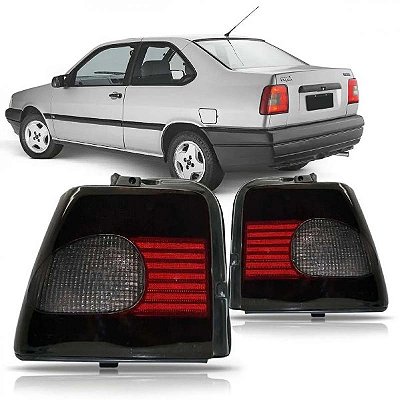 Lanterna tempra fiat de 1996 a 1998 traseira lado esquerdo fumê tipo pingo