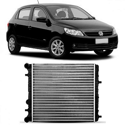 Radiador gol volkswagen de 2009 a 2023 e fox volkswagen de 2006 a 2018 e polo volkswagen de 2003 a 2006 cromado manual sem ar