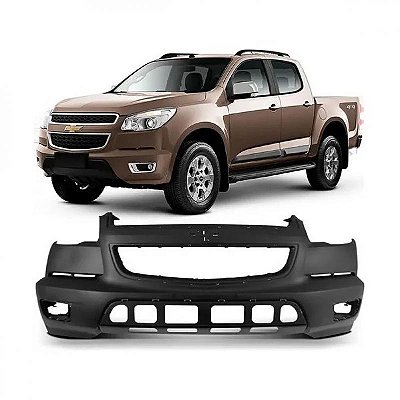 Para choque s10 chevrolet de 2012 a 2016 dianteiro com furo