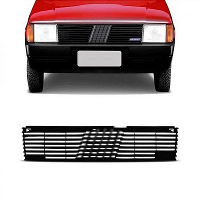 Grade do radiador uno fiat de 1985 a 1990 preta completa