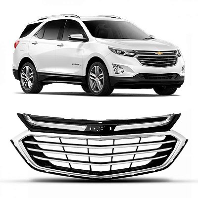 Grade do radiador equinox chevrolet de 2018 a 2021 com friso cromado sem emblema