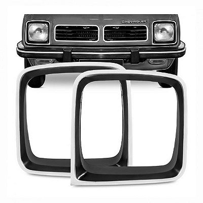 Aro do farol chevette chevrolet de 1981 a 1982 lado direito preto