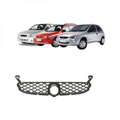 Grade do radiador corsa chevrolet de 2000 a 2003 cromada tipo colmeia