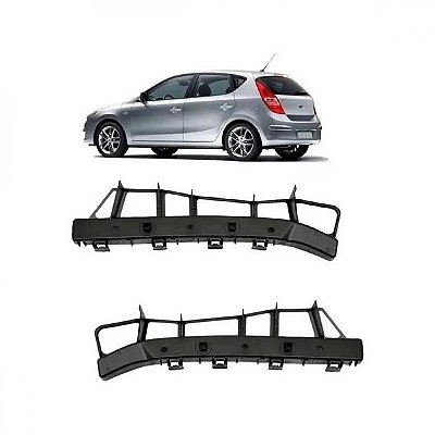 Suporte guia do para choque i30 hyundai de 2009 a 2012 lado direito traseiro