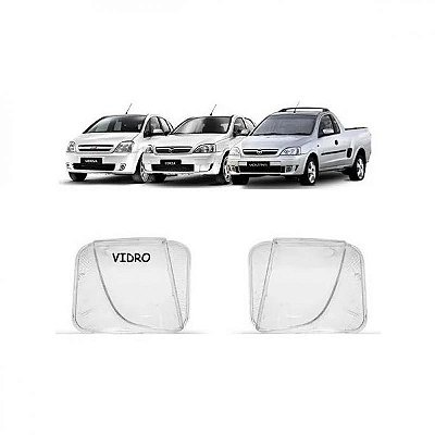 Lente do farol auxiliar corsa chevrolet de 2003 a 2007 e meriva chevrolet lado esquerdo raiada