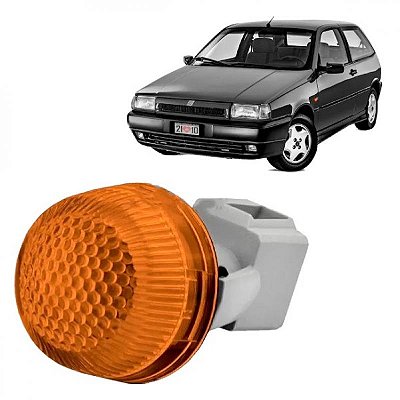 Lente de lanterna tipo fiat de 1993 a 1997 lateral âmbar acrílico