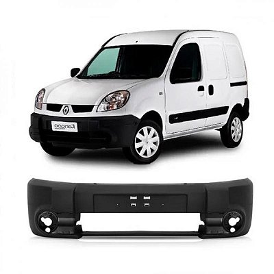 Para choque kangoo renault de 2008 a 2014 dianteiro preto texturizado
