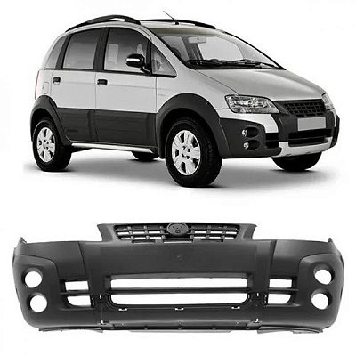 Para choque idea adventure fiat de 2005 a 2010 dianteiro cinza