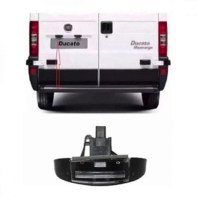 Lanterna de placa ducato fiat e boxer peugeot e jumper citroën de 1995 a 2004 com soquete
