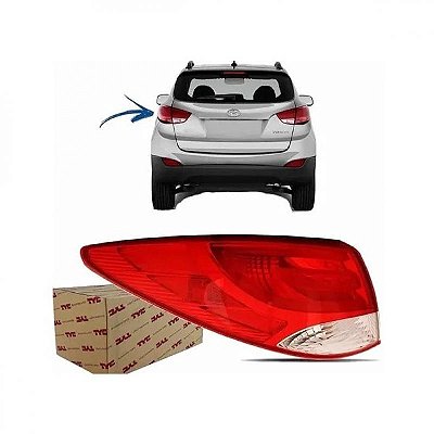 Lanterna ix35 hyundai de 2010 a 2022 traseira lado direito externa de canto