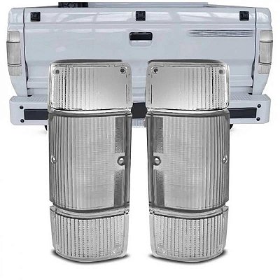 Lente da lanterna d20 chevrolet de 1985 a 1996 traseira lado esquerdo cristal em ABS de alta resistência