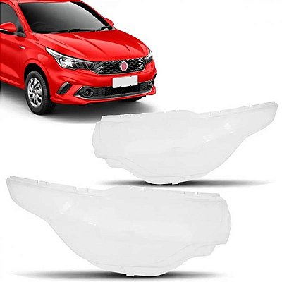 Lente de farol argo e cronos fiat de 2017 a 2025 lado esquerdo