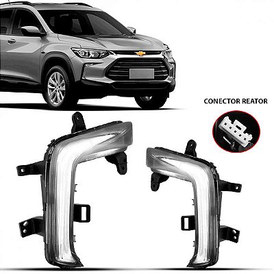Luz diurna tracker chevrolet de 2020 a 2025 lado esquerdo branca sem reator