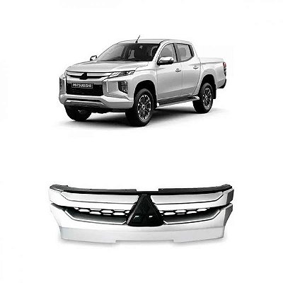 Grade do radiador triton mitsubishi de 2021 a 2025 cromada e preta