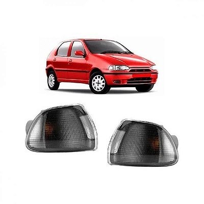 Lanterna palio fiat de 1996 a 2000 lado direito dianteira fumê