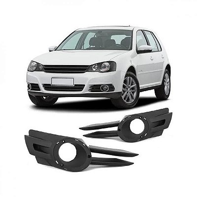 Grade golf volkswagen de 2012 a 2013 dianteira lateral lado esquerdo sport com furo para auxiliar e com friso cromado