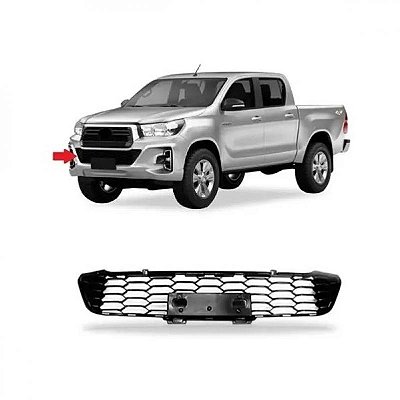 Grade do para choque hilux toyota de 2018 a 2020 dianteira central picape