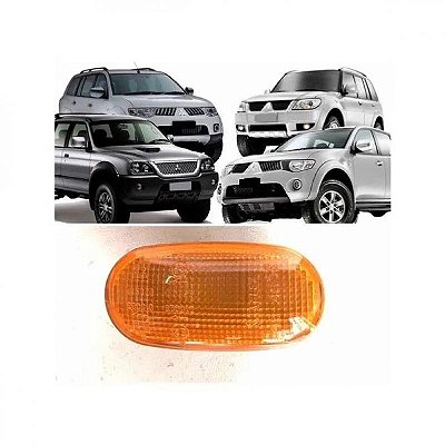 Lanterna triton mitsubishi de 2007 a 2016 lateral lado direito âmbar