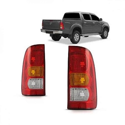 Lanterna hilux toyota de 2005 a 2011 traseira lado esquerdo picape