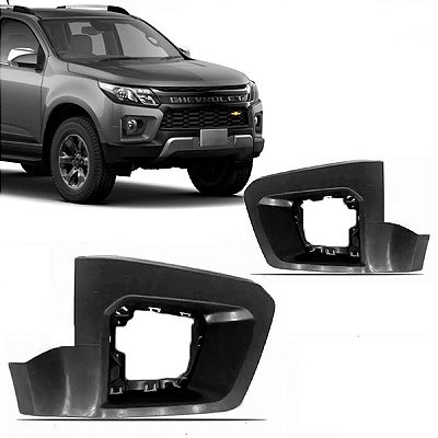Para choque s10 e trailblazer chevrolet de 2021 a 2024 dianteiro lado esquerdo sem grade