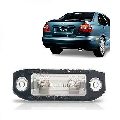 Lanterna de placa s40 e v40 volvo de 2002 a 2012