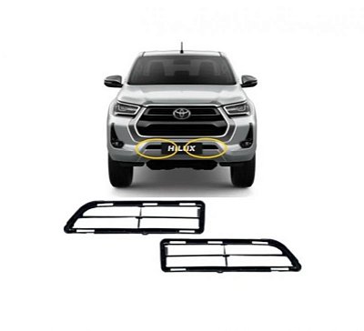 Grade do para choque hilux toyota de 2021 a 2025 dianteira inferior lado direito picape