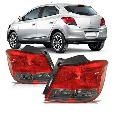 Lanterna onix chevrolet de 2012 a 2016 traseira lado esquerdo fumê