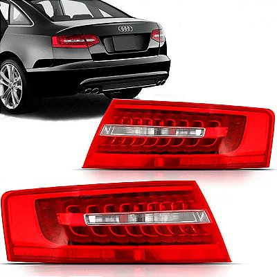 Lanterna a6 audi de 2009 a 2011 traseira externa lado esquerdo com LED