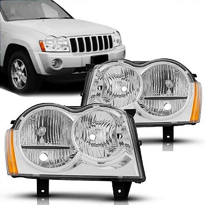 Farol grand cherokee jeep de 2004 a 2007 lado direito