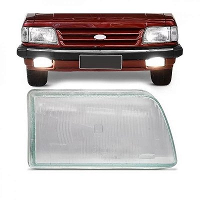 Lente de farol corcel e belina e del rey e pampa ford de 1985 a 1992 lado esquerdo