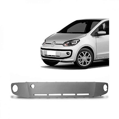 Moldura inferior para choque up volkswagen de 2014 a 2016 dianteira cinza com furo