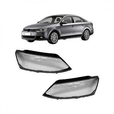 Lente de farol jetta volkswagen de 2011 a 2018 lado direito