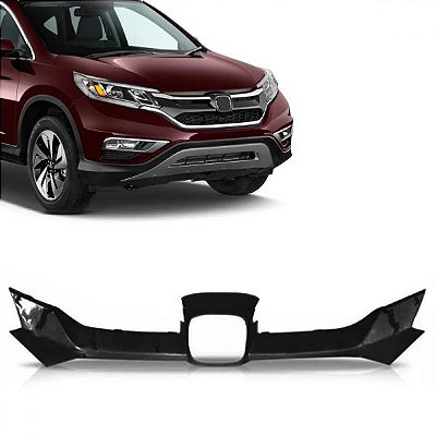 Moldura inferior do para choque da grade do radiador crv honda de 2015 a 2017 preta brilhante