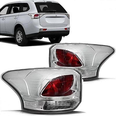 Lanterna outlander mitsubishi de 2014 a 2015 lado direito traseira de canto