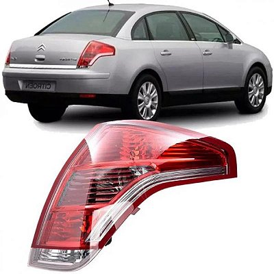 Lanterna c4 pallas citroën de 2008 a 2014 traseira lado direito sedã