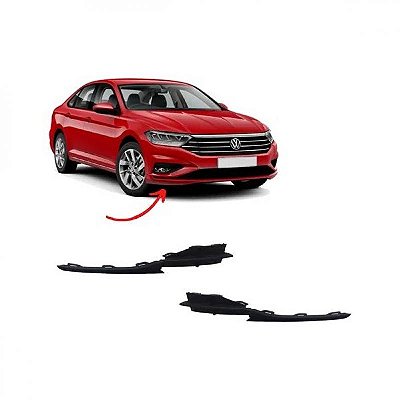 Acabamento do para choque jetta volkswagen de 2019 a 2022 dianteiro inferior lado esquerdo