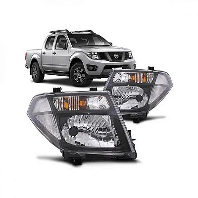 Farol frontier nissan de 2008 a 2016 lado esquerdo fumê manual H4