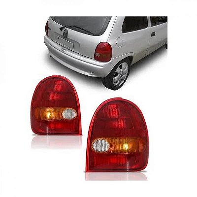 Lanterna corsa chevrolet de 1994 a 1999 traseira lado direito tricolor duas portas bicolor