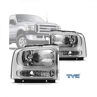 Farol f250 ford de 2006 a 2019 lado esquerdo manual H4