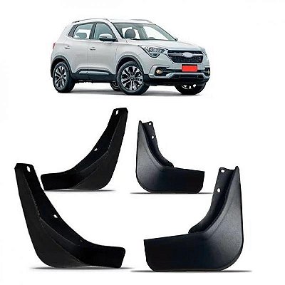 Moldura inferior para para choque tiggo 3x chery de 2022 a 2023 dianteira e traseira conjunto de quatro peças