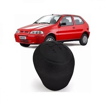 Bola de câmbio palio fire fiat de 2001 a 2006 preta cinco marchas