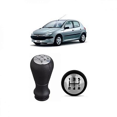 Bola de câmbio 206 peugeot de 1998 a 2010 e 207 peugeot de 2009 a 2015 com lente cromada