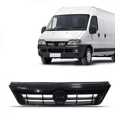 Grade do radiador ducato fiat de 2005 a 2017 preta sem friso e sem emblema