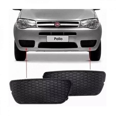 Grade do para choque palio fiat de 2004 a 2011 dianteira lado esquerdo tipo zoiao sem furo