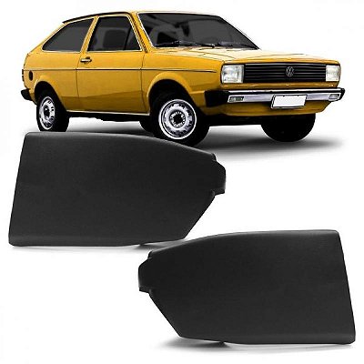 Ponteira de para choque gol volkswagen de 1981 a 1983 superior preta