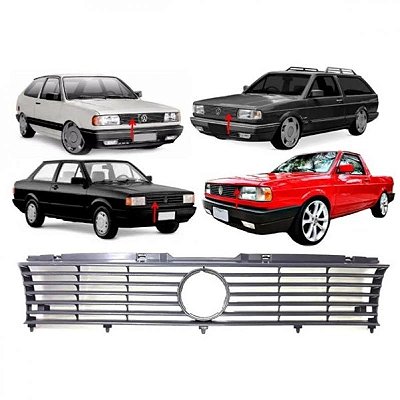Grade do radiador gol volkswagen de 1991 a 1996 cromado sem emblema