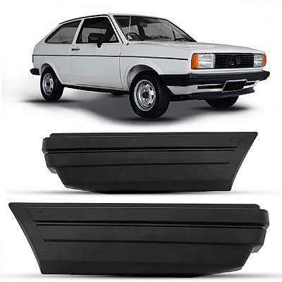 Ponteira de para choque gol volkswagen de 1984 a 1986 superior preto